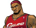 Photo of Lebron James II Concept Illustration for his upcoming Upper Deck All Star Vinyl Action Figure