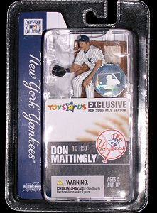 3" Don Mattingly figure created for sale at the Toys R Us store in Time Square, New York City