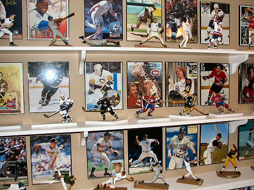Collection of sports action figures and sports memorabilia- GOAL