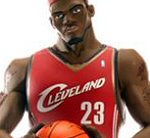 Photo of the LeBron James II all star vinyl action figure from Upper Deck